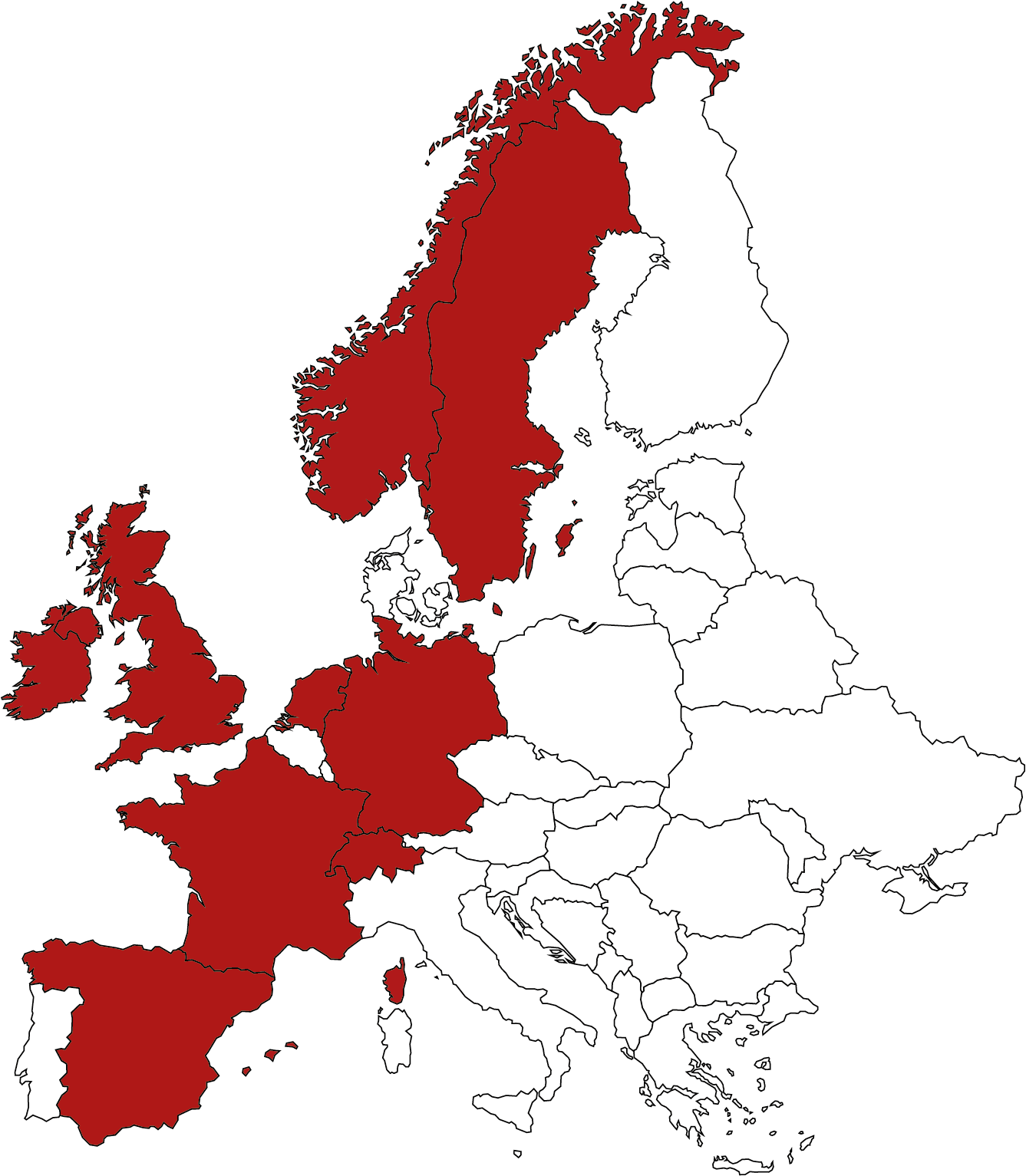 Universal Storage Containers Active countries -01